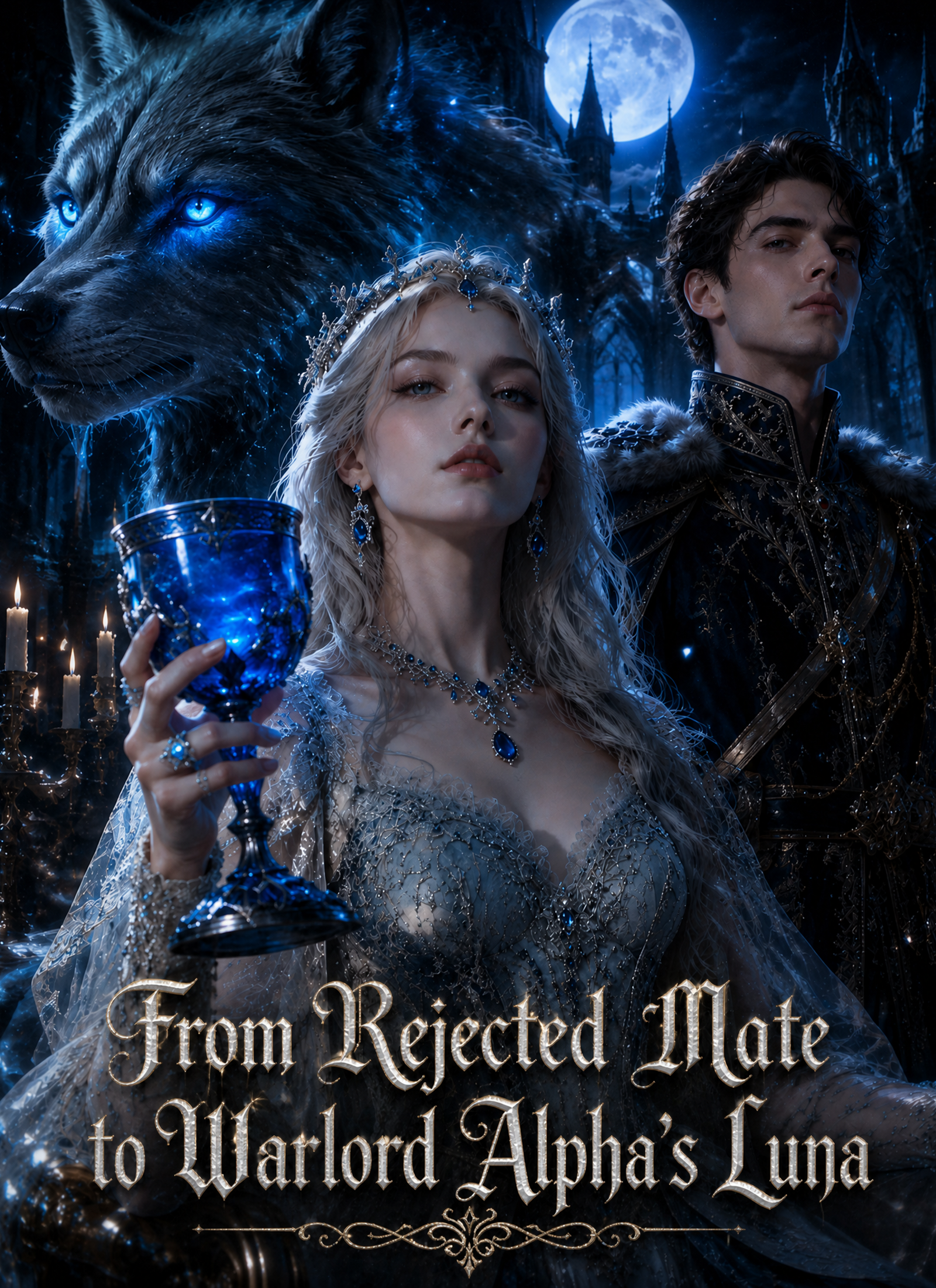 From Rejected Mate to Warlord Alpha's Luna cover poster