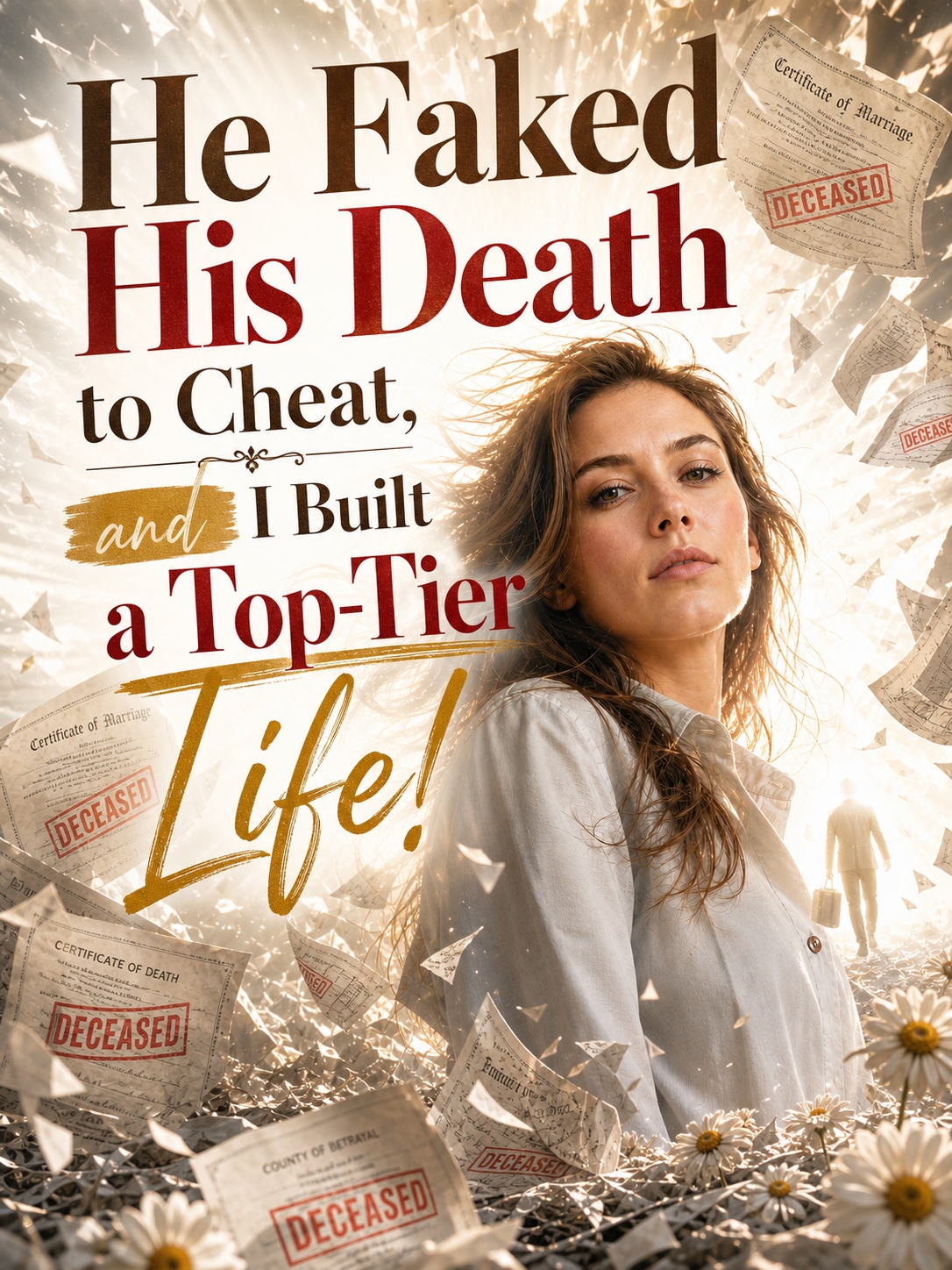 He Faked His Death to Cheat, and I Built a Top-Tier Life! cover poster