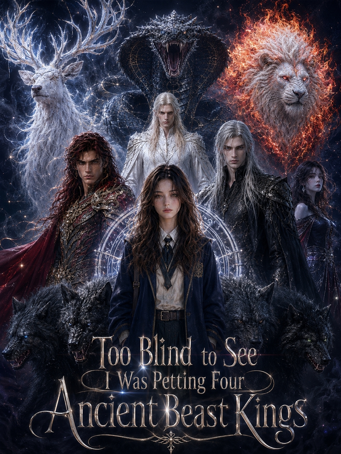 Too Blind to See I Was Petting Four Ancient Beast Kings cover poster