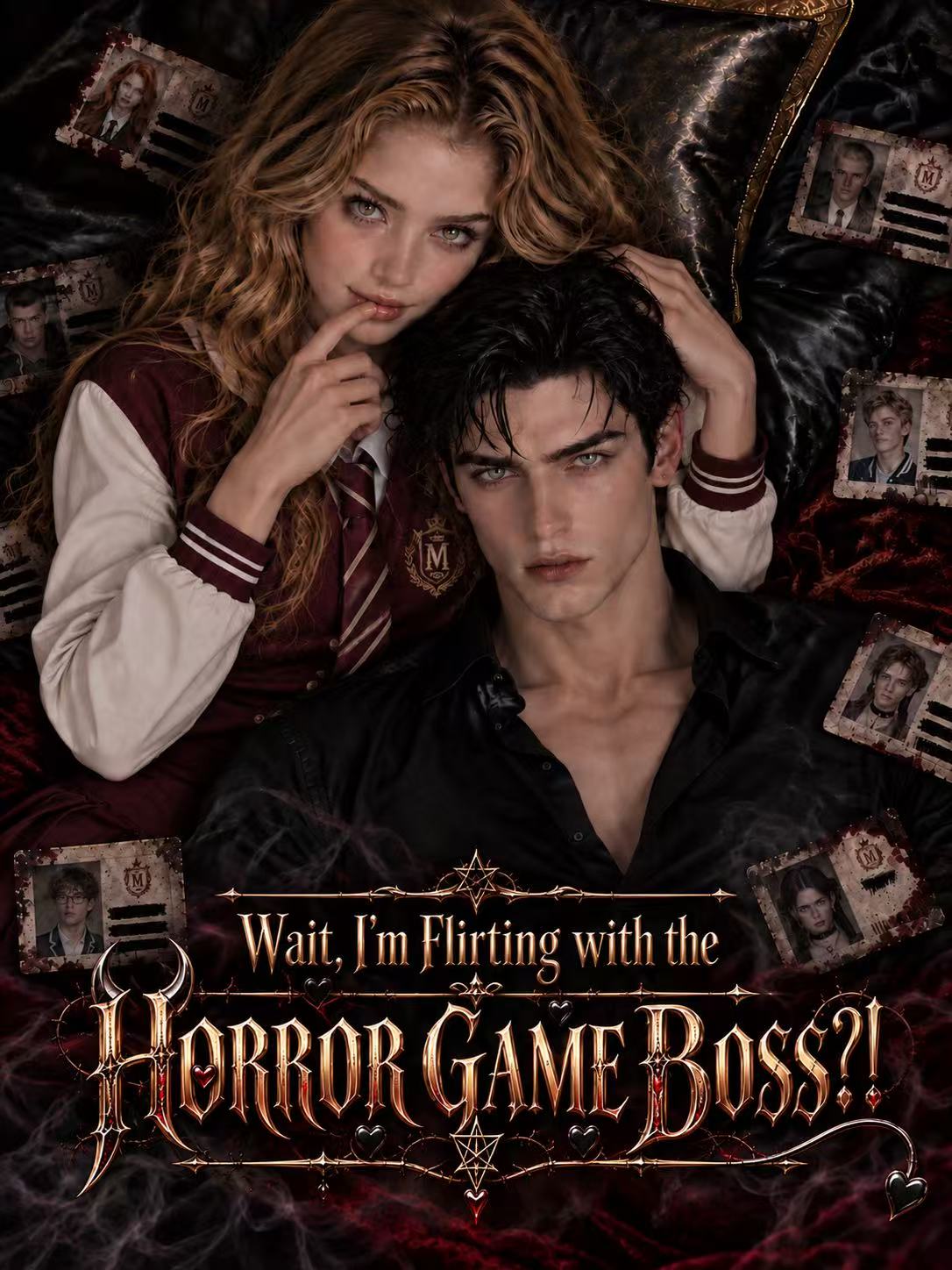 Wait I’m Flirting with the HORROR GAME BOSS cover poster