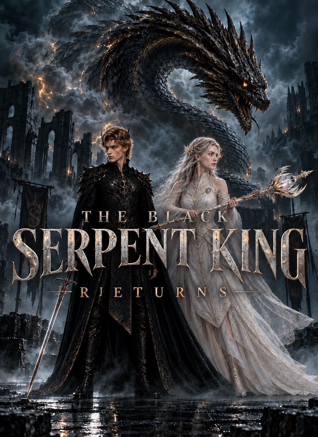 The Black Serpent King Returns cover poster