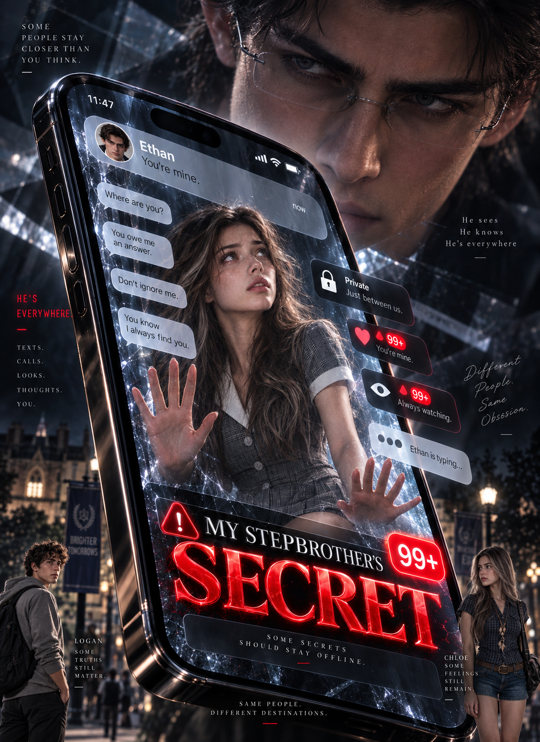 My Stepbrother's Secret cover poster