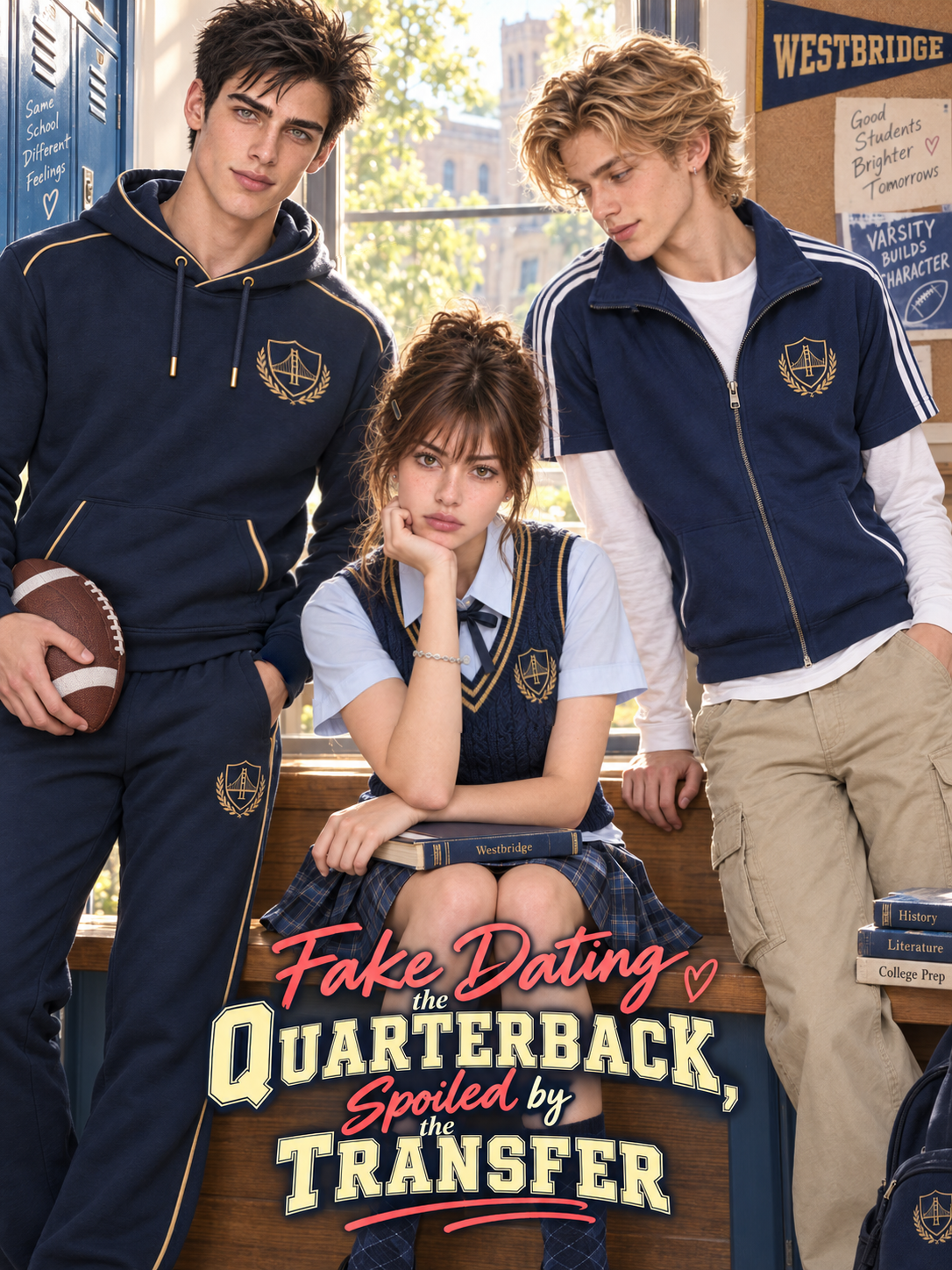 Fake Dating the Quarterback, Spoiled by the Transfer cover poster